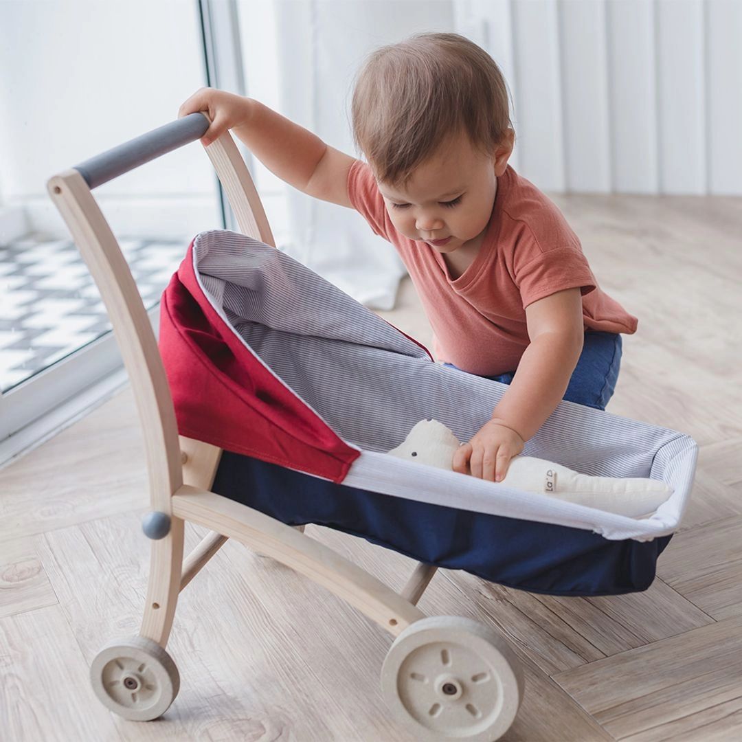 Young learners Wooden Doll Stroller