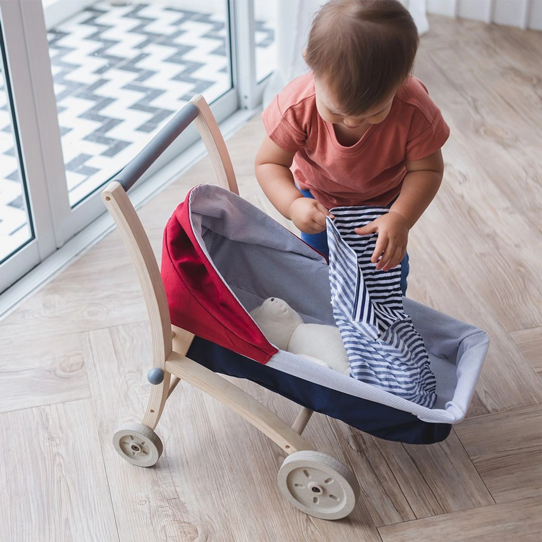 Wooden Doll Stroller Exploration made fun