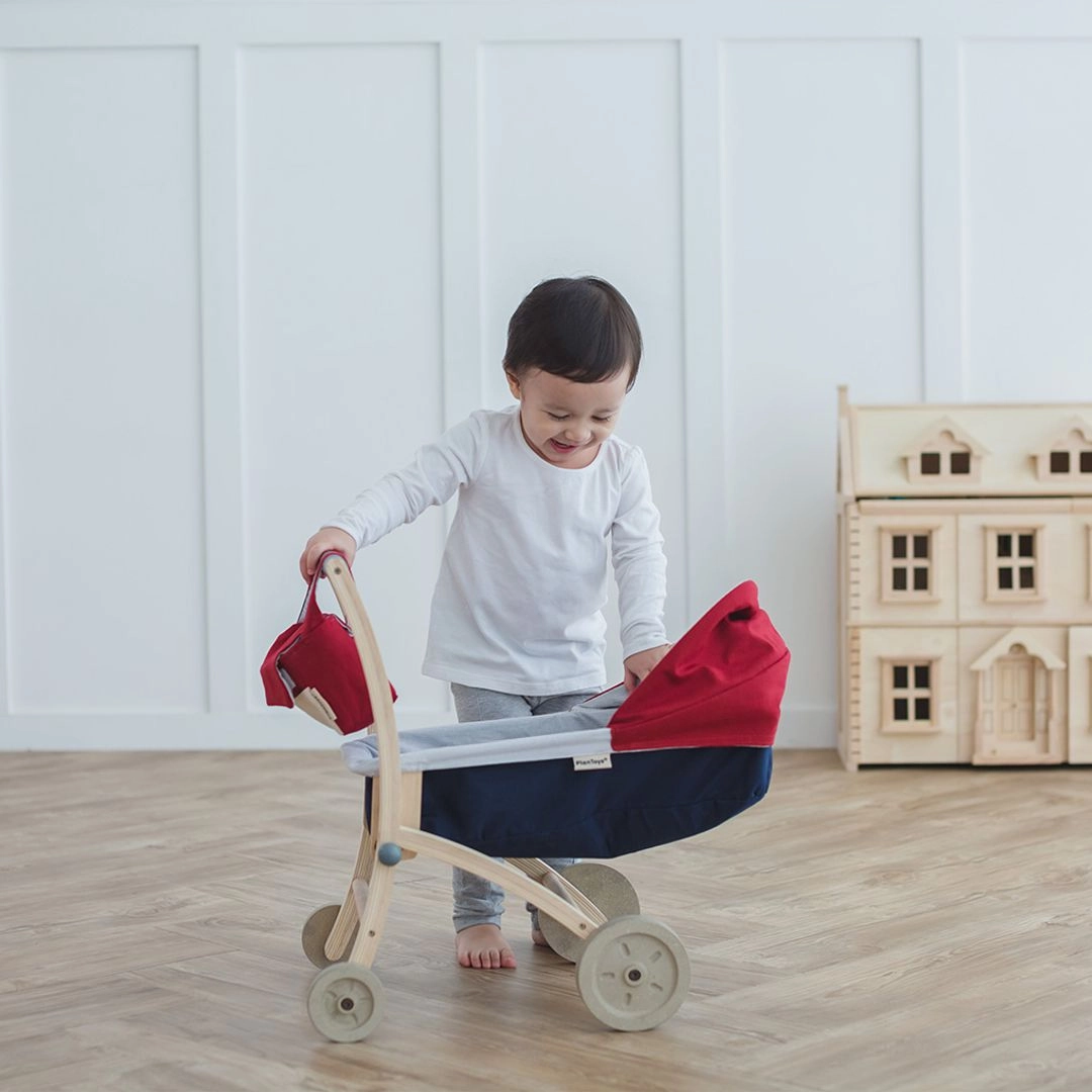 Wooden Doll Stroller Young explorers
