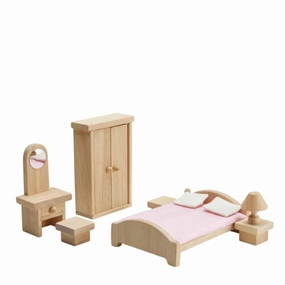 Thoughtful learning Little creators Wooden Dollhouse Furniture - Classic Bedroom
