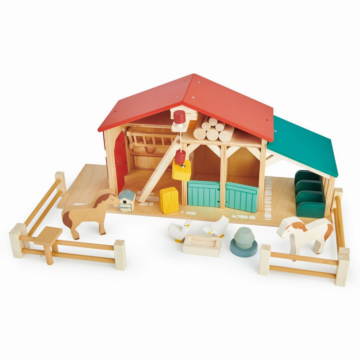 Curious minds Playroom adventures begin here Wooden Farm Set