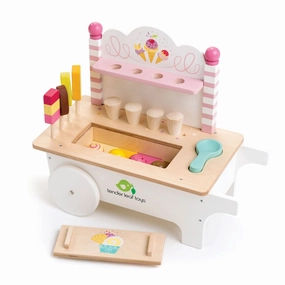 Mindful play Wooden Ice Cream Cart Play Set