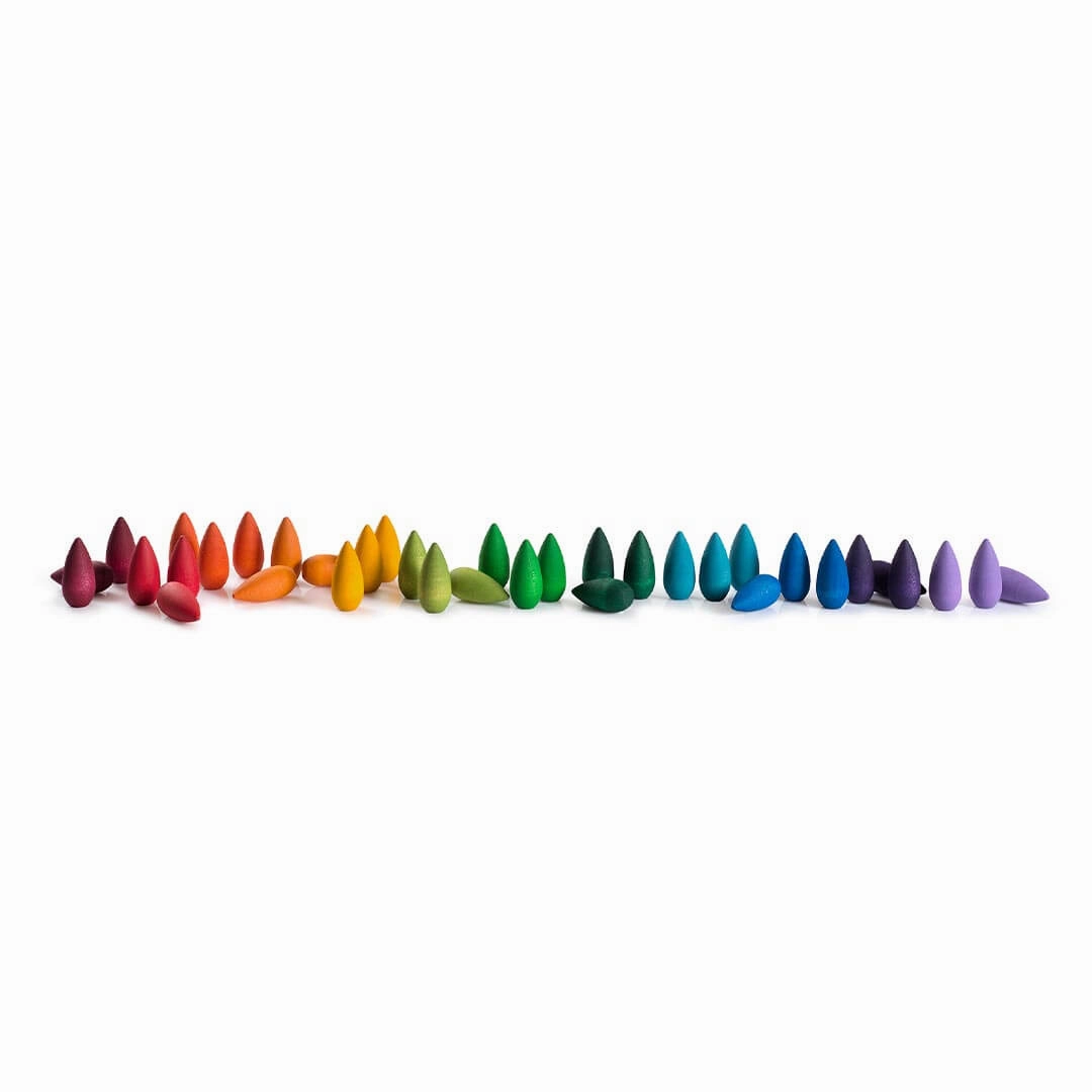 Wooden Mandala Set - Rainbow Snowflakes Moments of imagination