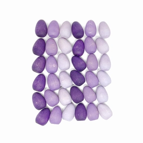 Wooden Mandala Set, Purple Eggs Child development Mini makers