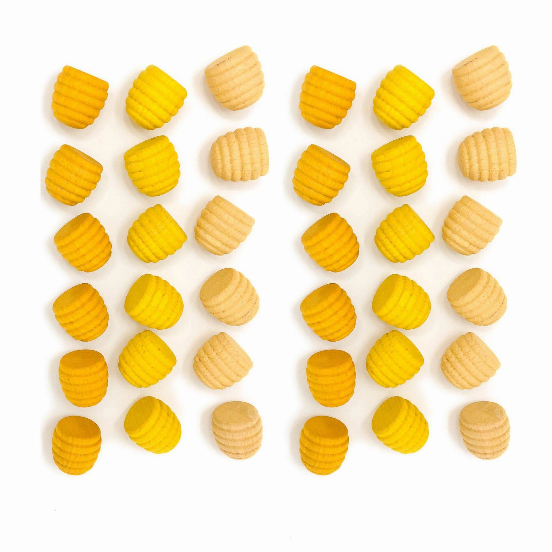 Wooden Mandala Set, Yellow Beehives Kids essentials Learn at home