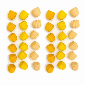 Wooden Mandala Set, Yellow Beehives Kids essentials Learn at home
