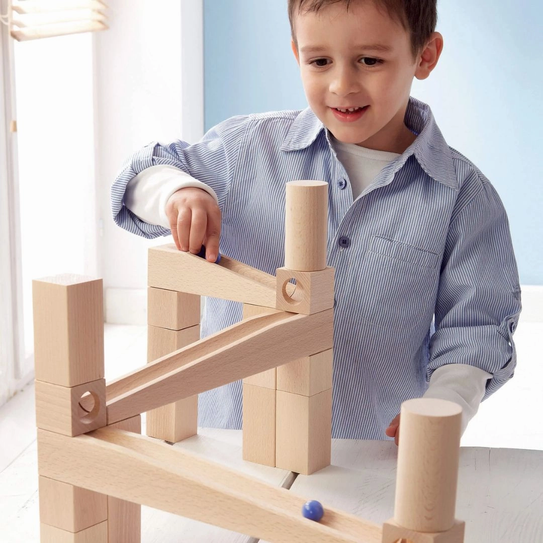 Thoughtful learning Wooden Marble Run Starter Set