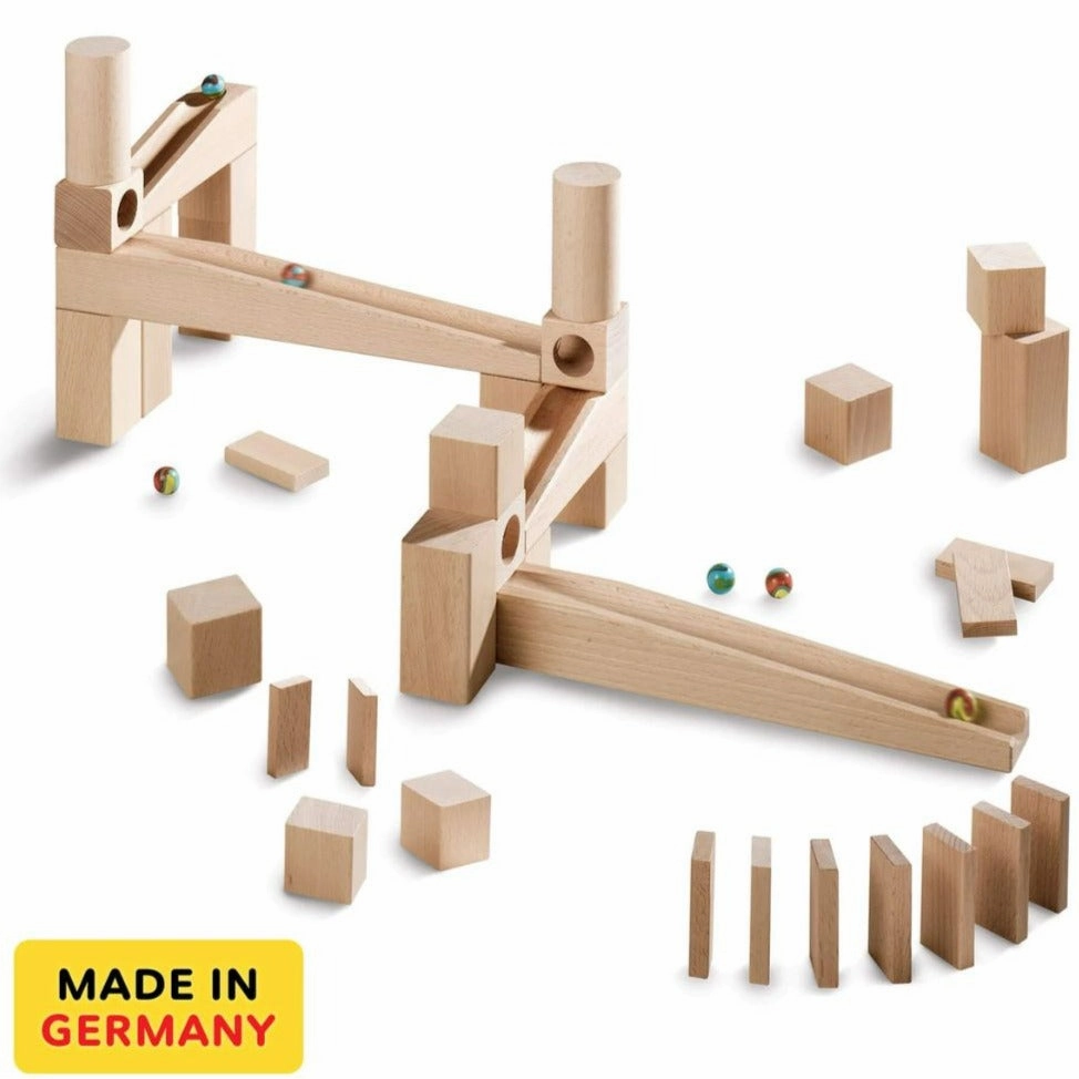Growing minds Wooden Marble Run Starter Set
