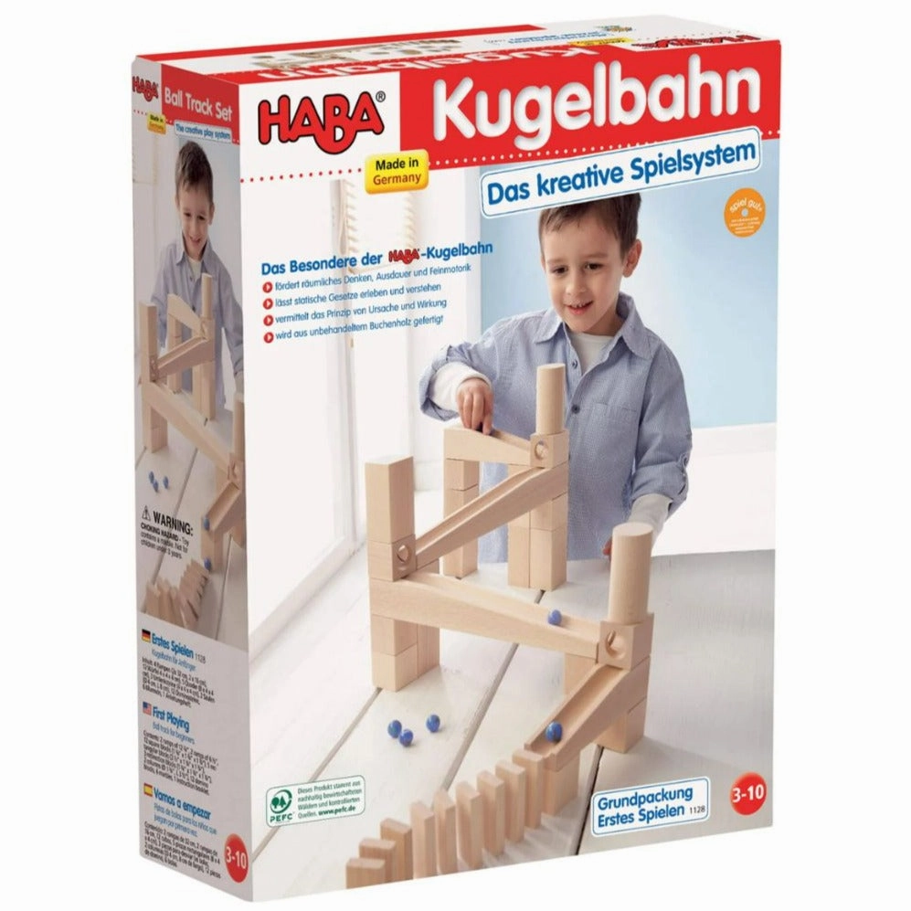 Growing minds Wooden Marble Run Starter Set