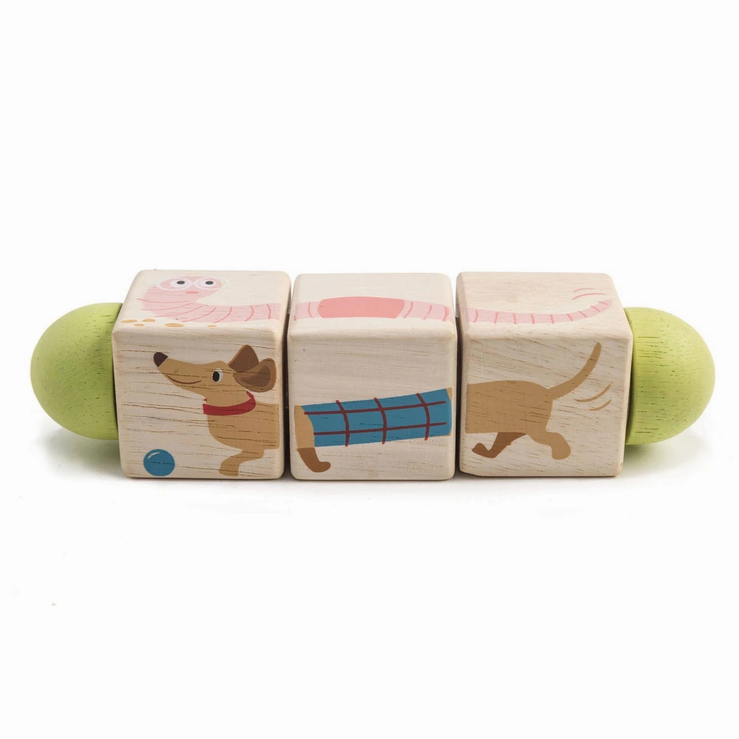 Wooden Mix And Match Twisting Puzzle Smart little ones
