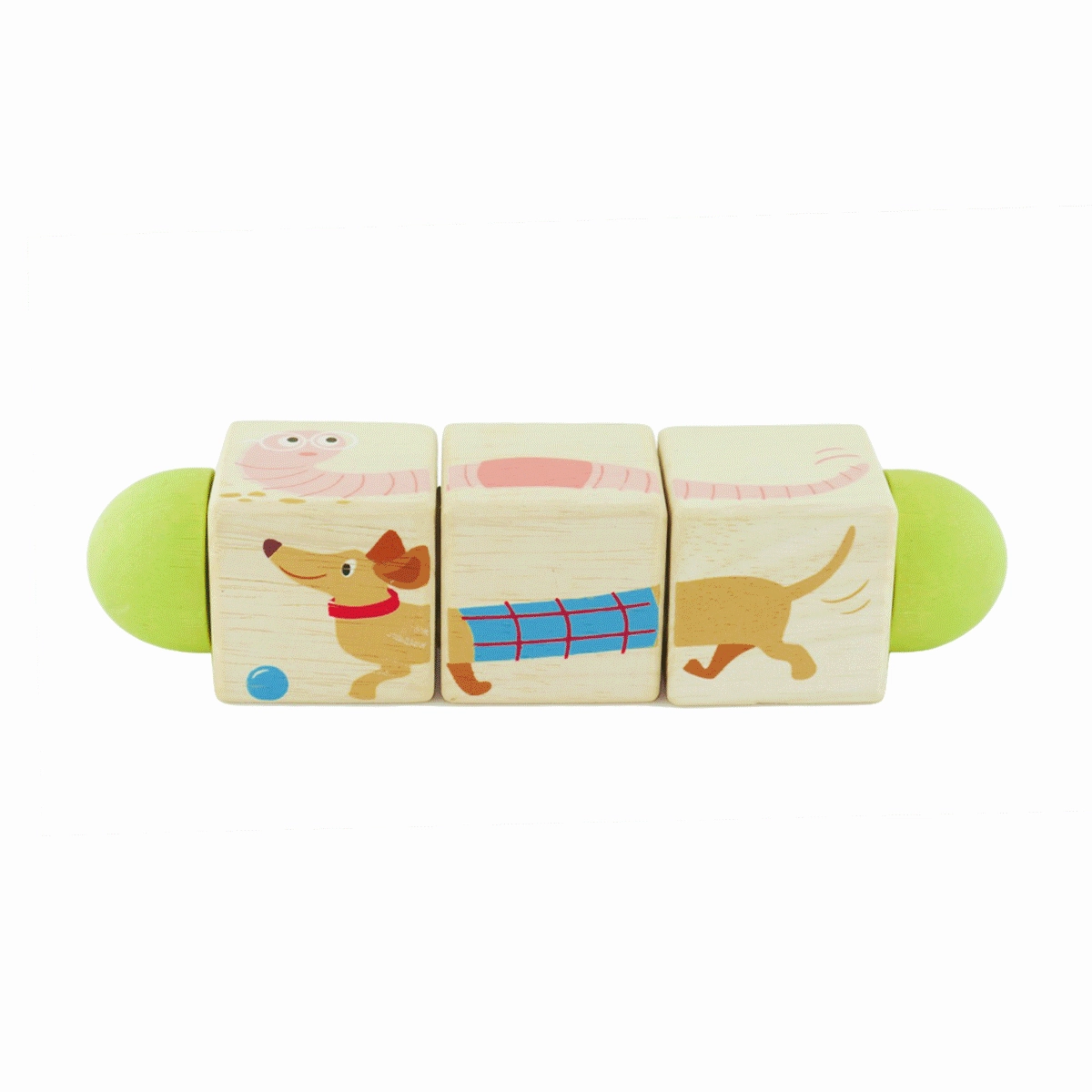 Exploration made fun Wooden Mix And Match Twisting Puzzle