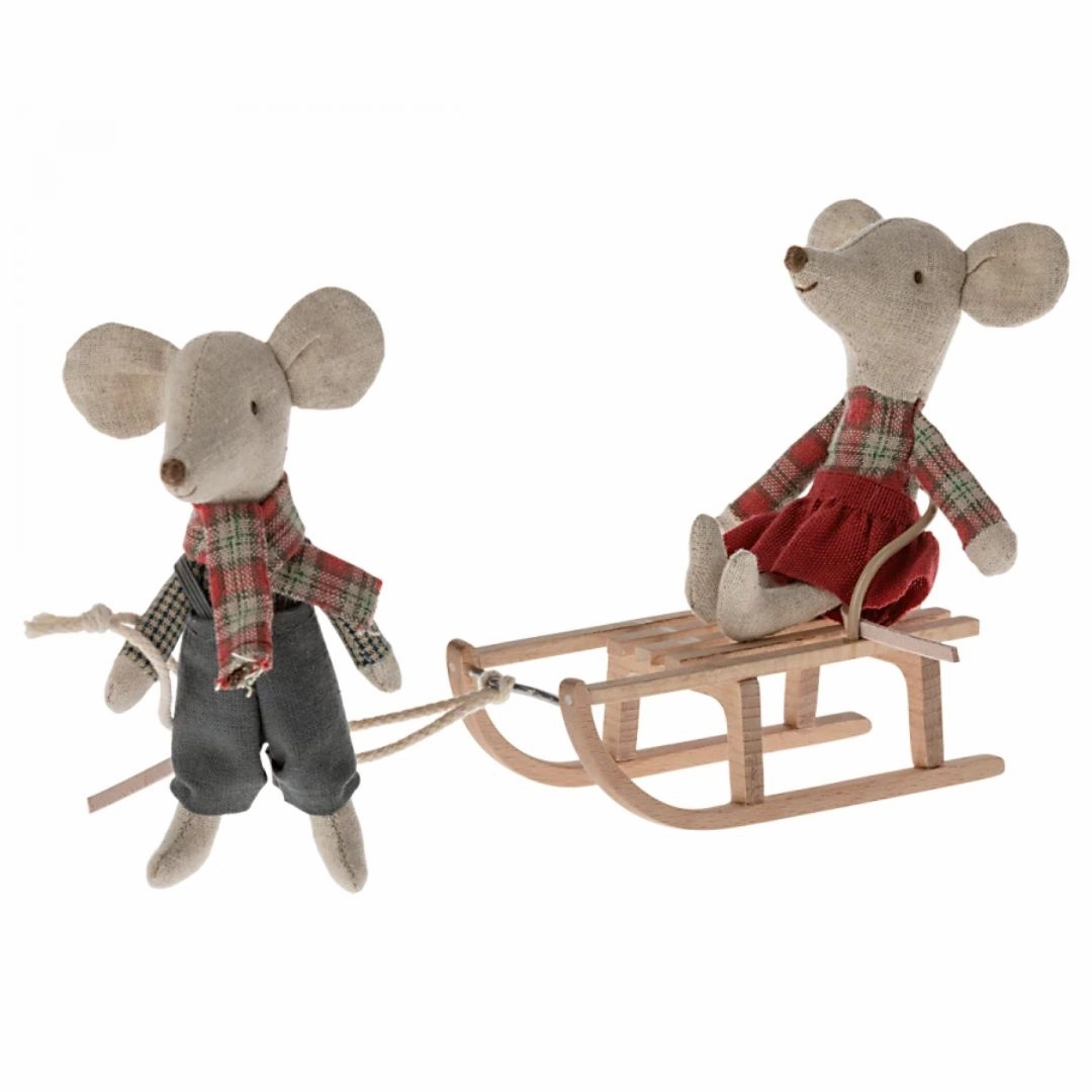 Wooden Mouse Sled Learning tools