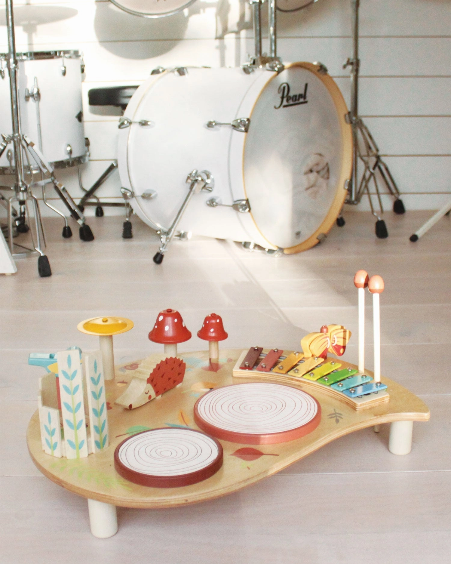 Home learning tools Early learning Wooden Musical Table