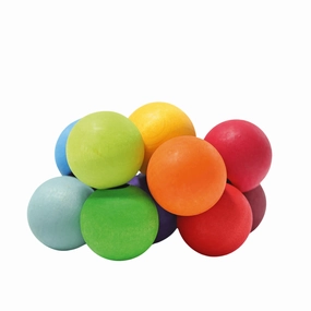 Wooden Rainbow Beads Grasper - Baby Clutching Toy Parent-approved learning Growing minds
