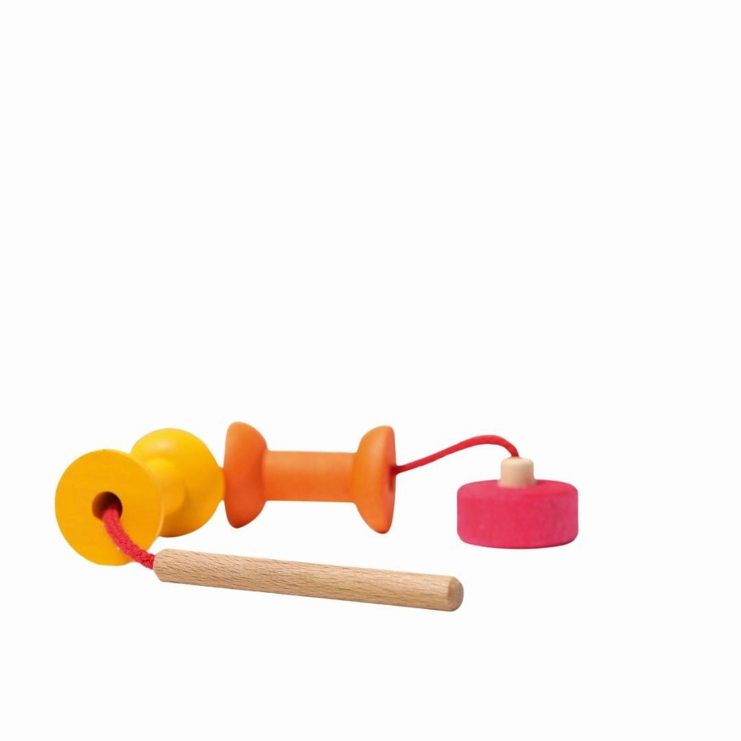 Wooden Rainbow Threading Game Fun-based learning