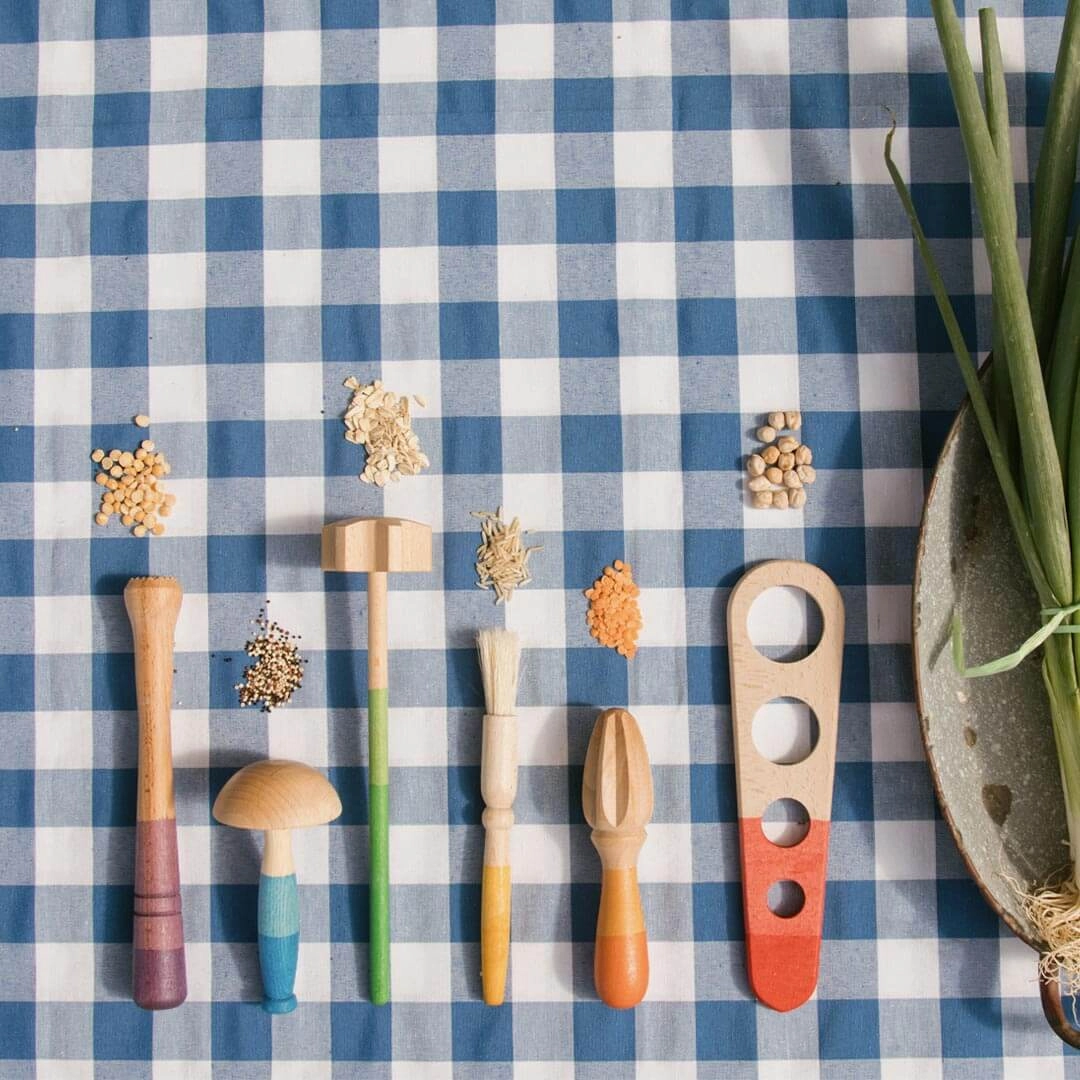 Creative time for curious minds Wooden Rainbow Tools