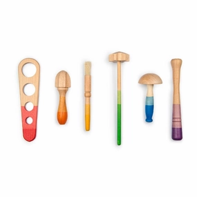 Wooden Rainbow Tools Tiny thinkers Growing minds