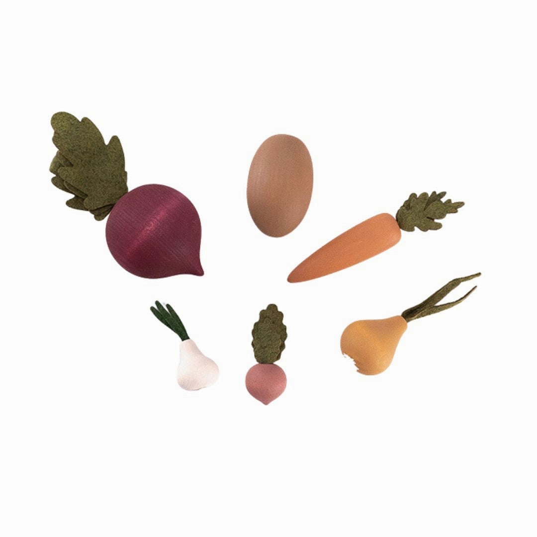 First explorers Wooden Root Vegetable Set