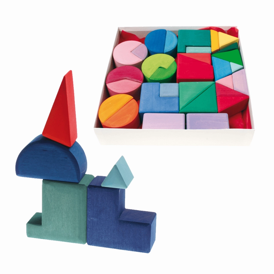 Kid-focused experiences Learning tools Wooden Shape Blocks - Square, Triangle And Circle