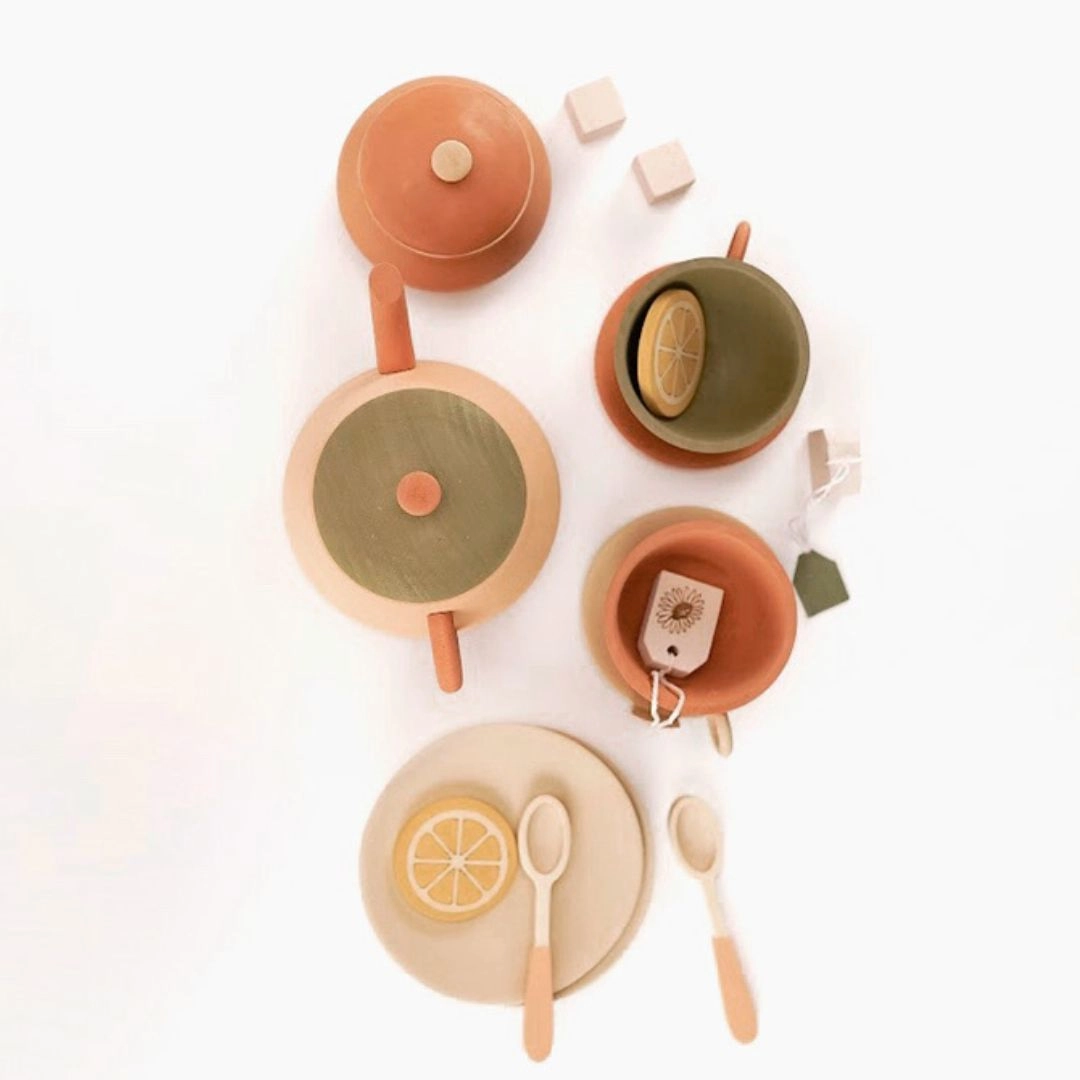 Curiosity starters Wooden Tea Set- Herbal Palette