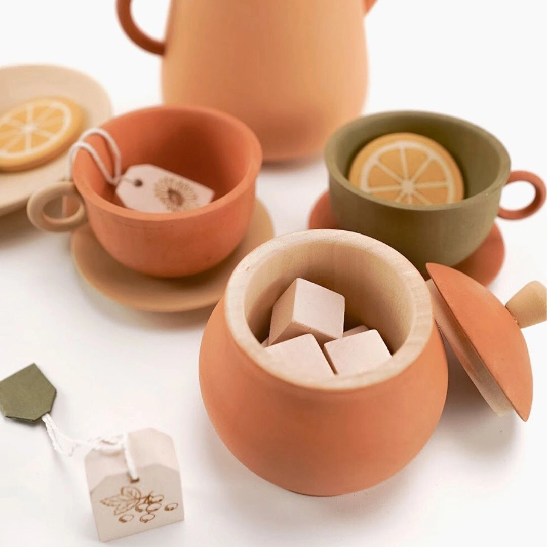 Wooden Tea Set- Herbal Palette Enrichment activities