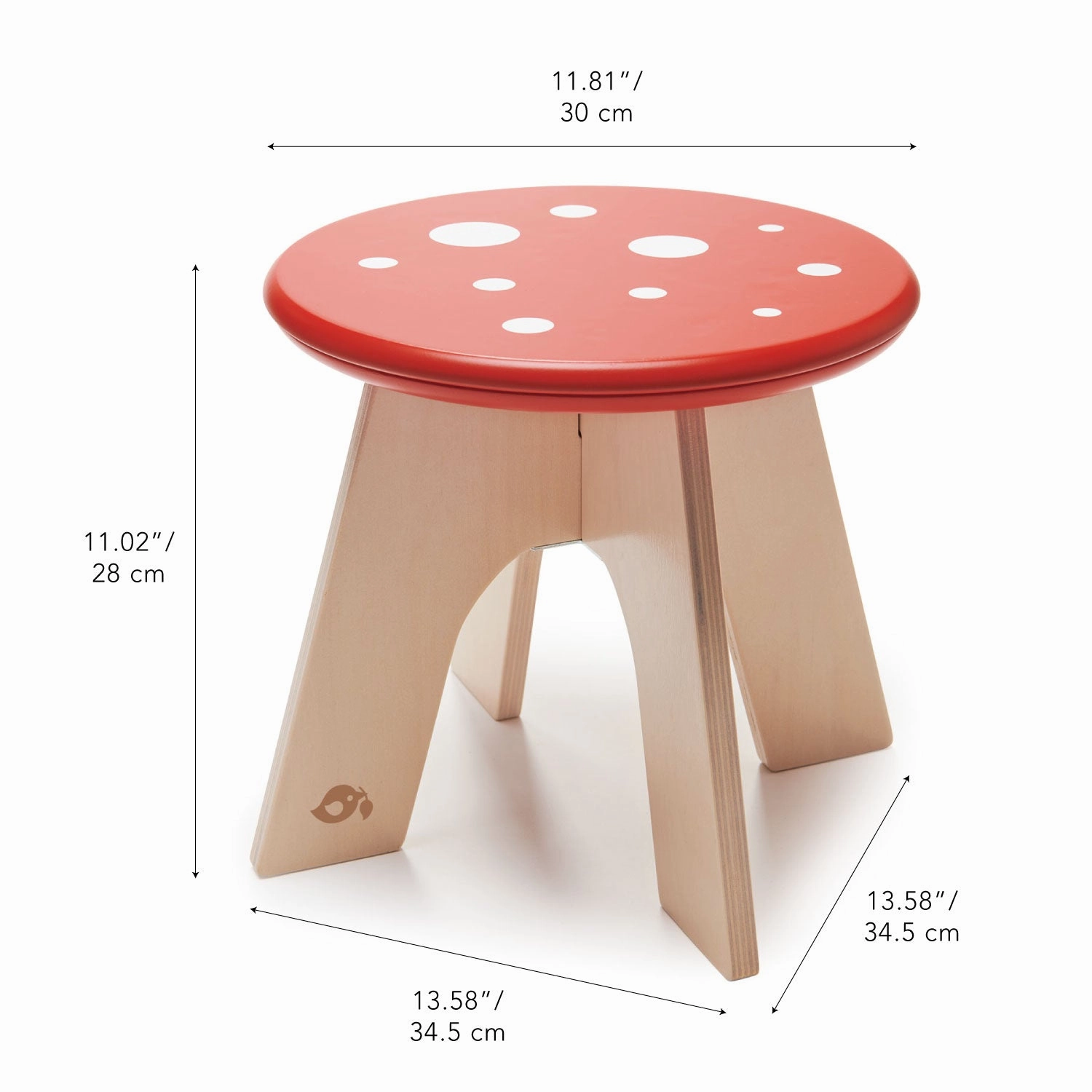 Wooden Toadstool Seat Inspiring creativity Learn at home