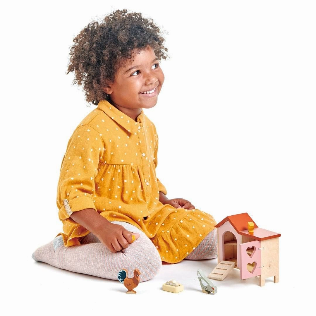 Exploration gear Playroom learning Wooden Toy Chicken Coop