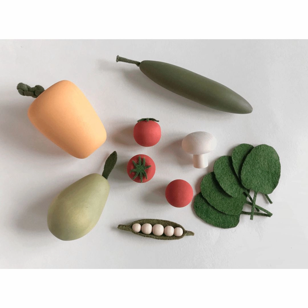 Little learners Wooden Vegetable Set