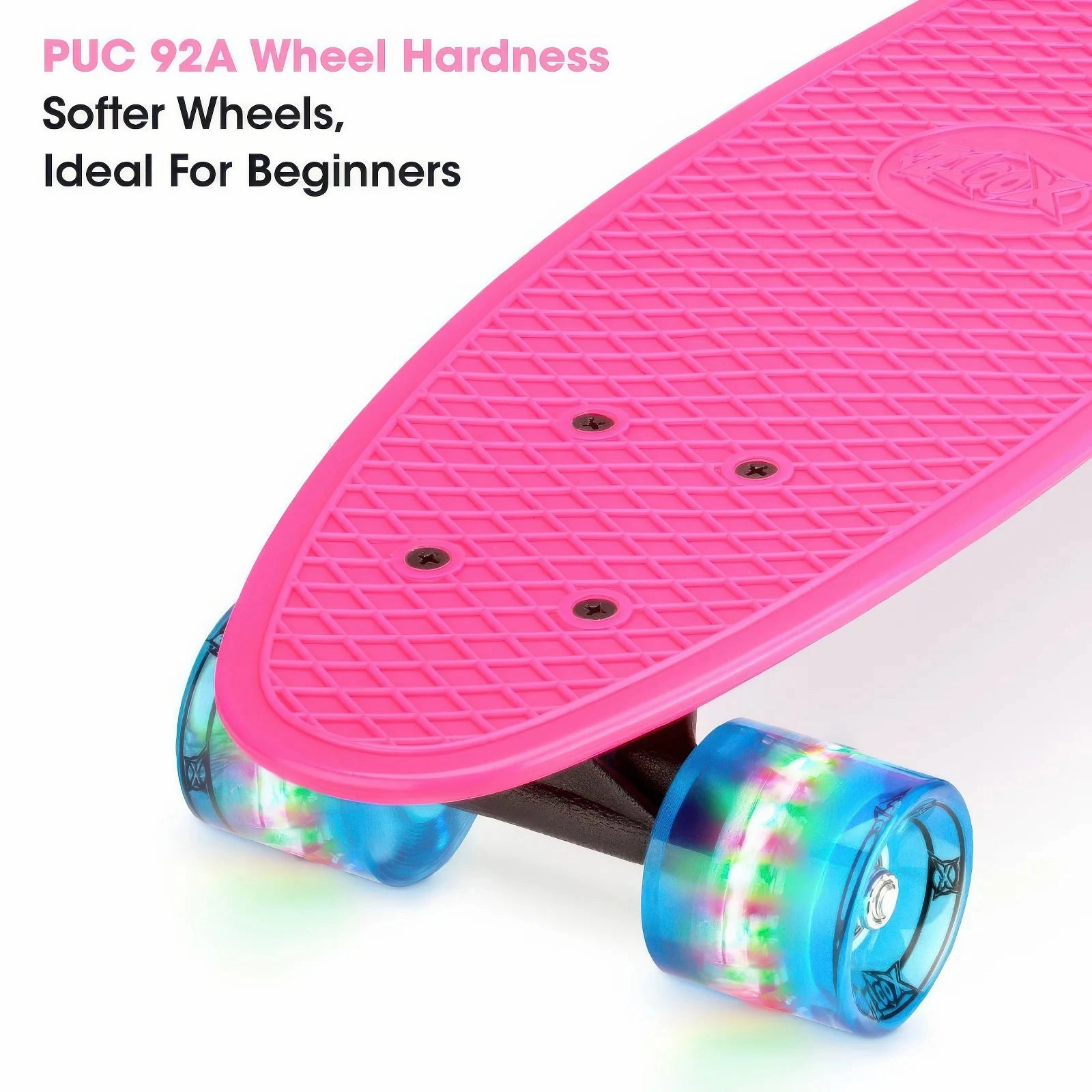 Thoughtful learning Fun that fuels growth Xootz 22-Inch Mini Cruiser Skateboard - Pink