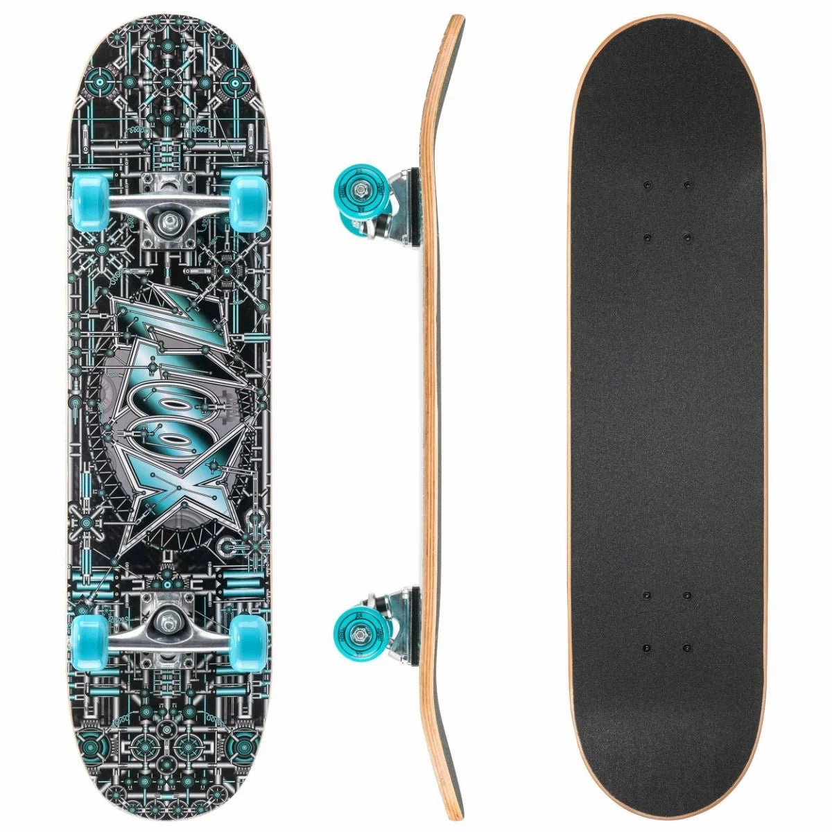 Young explorers Xootz 31-Inch Complete Double Kick Skateboard