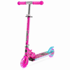 Xootz Wild Rider - Pink Leopard Light Up Led Scooter Tiny thinkers