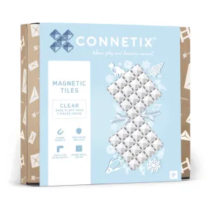 Connetix Clear Base Plate Pack (2 Pc) Early discovery Curious minds