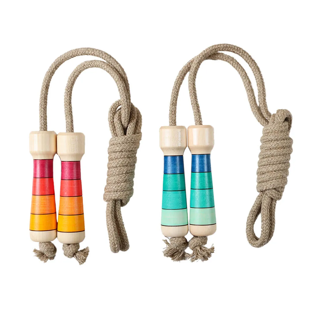 Jump Rope With Wooden Handles Play-based education