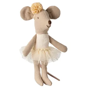 Little Sister Ballerina Mouse - Off-White Little learners