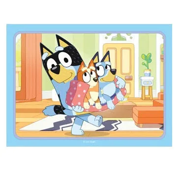4 In A Box Puzzle - Bluey Let'S Do This Little creators