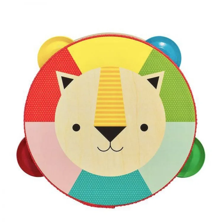 Wooden Tambourine - Kaleidoscope - Lion Joyful learning