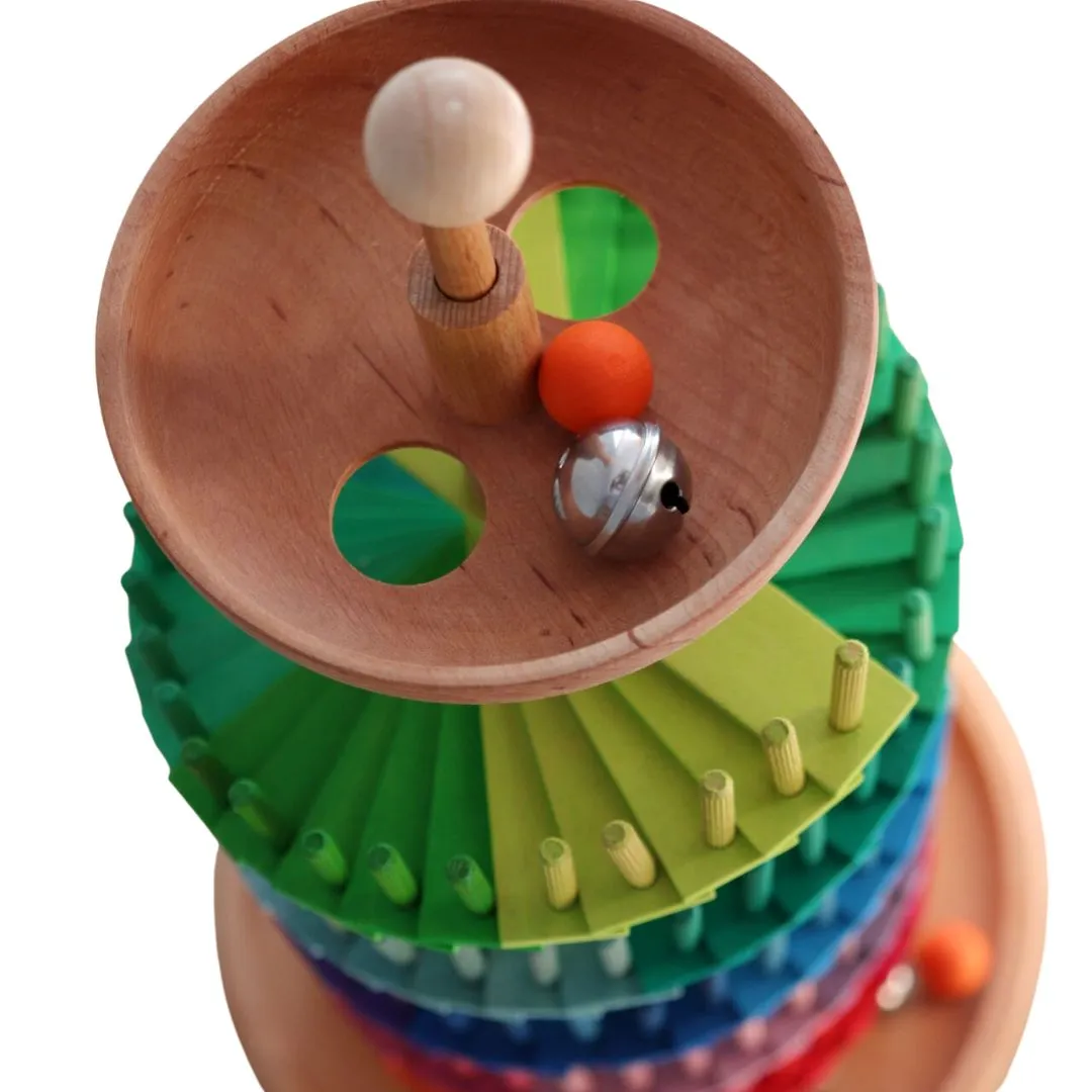 Rainbow Musical Ball Run Assembly Set Smart activities for young learners Quiet play for growing minds