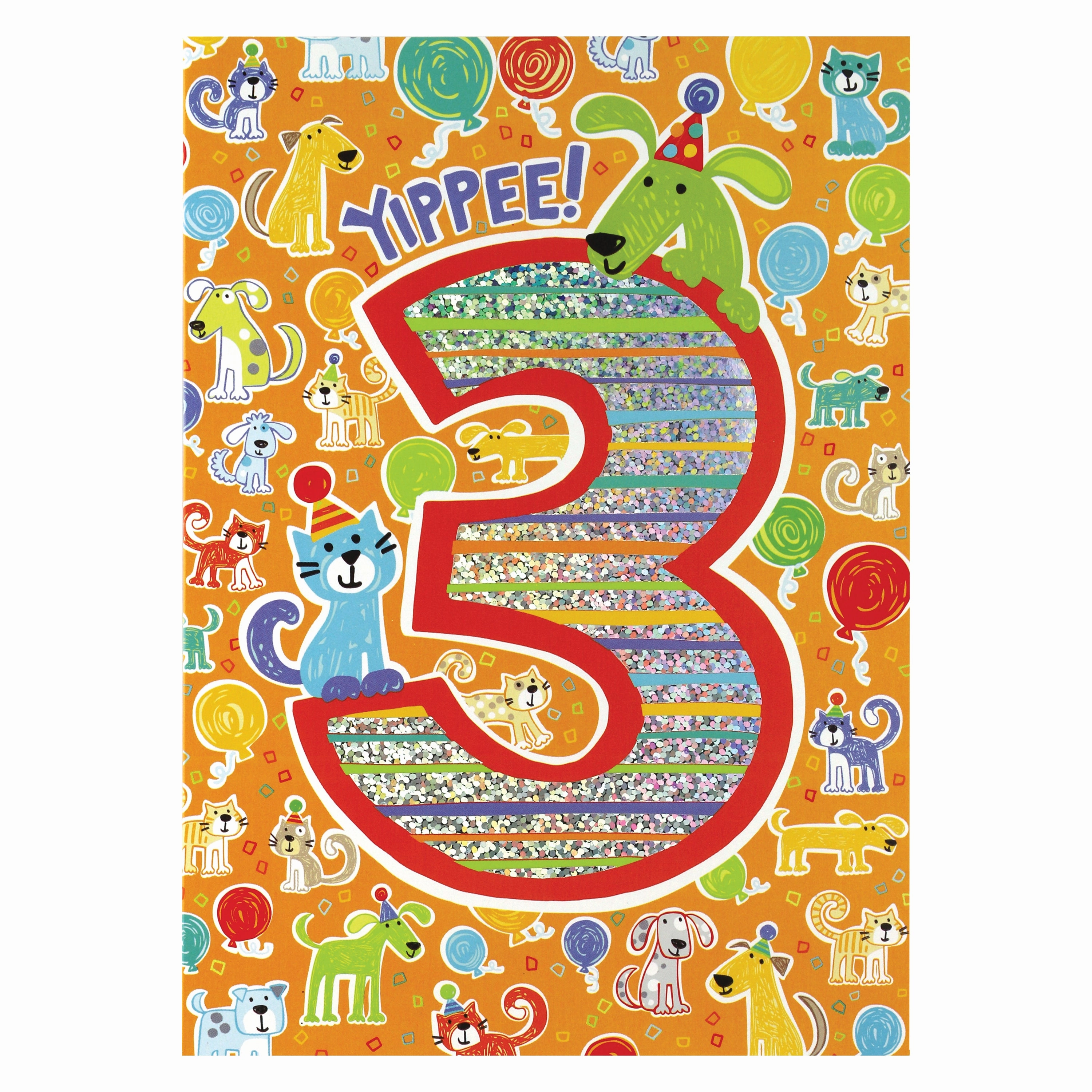 Kid-centered learning Play & learn Age 3 Birthday Card