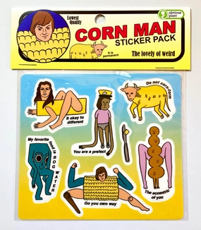 Thoughtful learning Fun that fuels growth Corn Man Sticker Pack