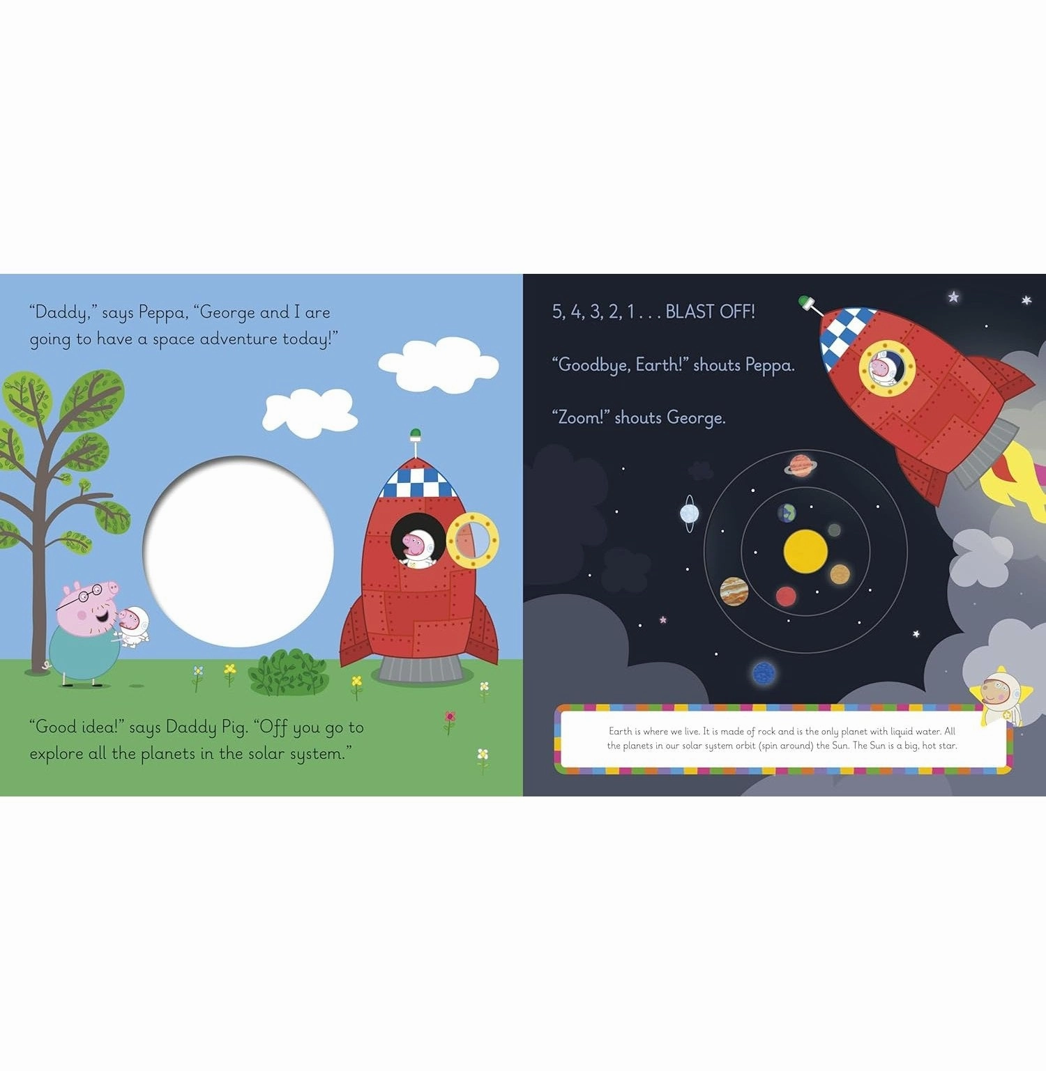 Smart activities for young learners Growing minds Learn With Peppa: Peppa Explores Space [Board Book] Peppa Pig