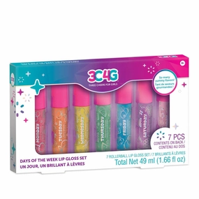 Learning through play Make It Real 3C4G Days Of The Week Rollerball Lip Gloss Set