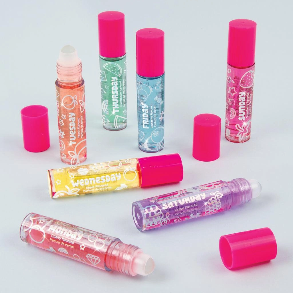 Make It Real 3C4G Days Of The Week Rollerball Lip Gloss Set Imaginative play