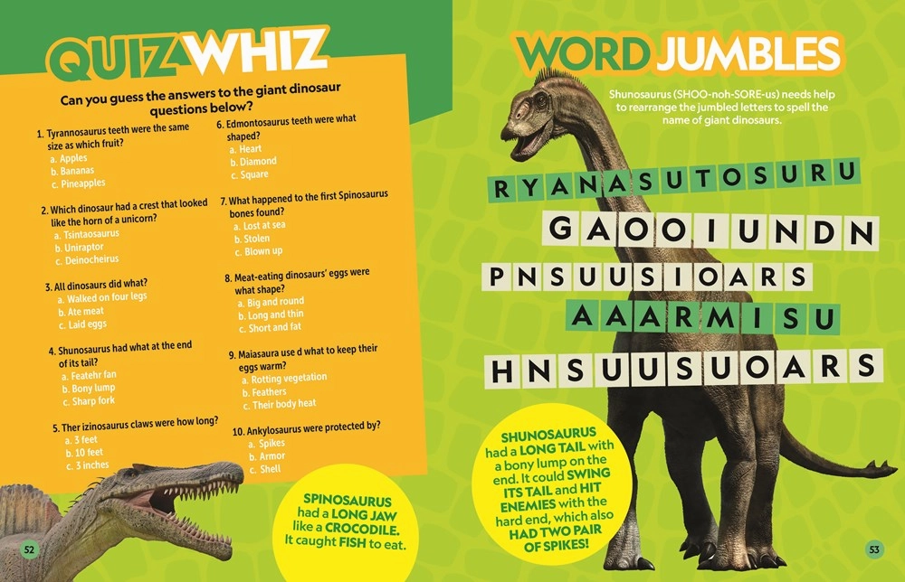 Exploration made fun Kid-focused experiences National Geographic Kids: Puzzle Book Of Dinosaurs