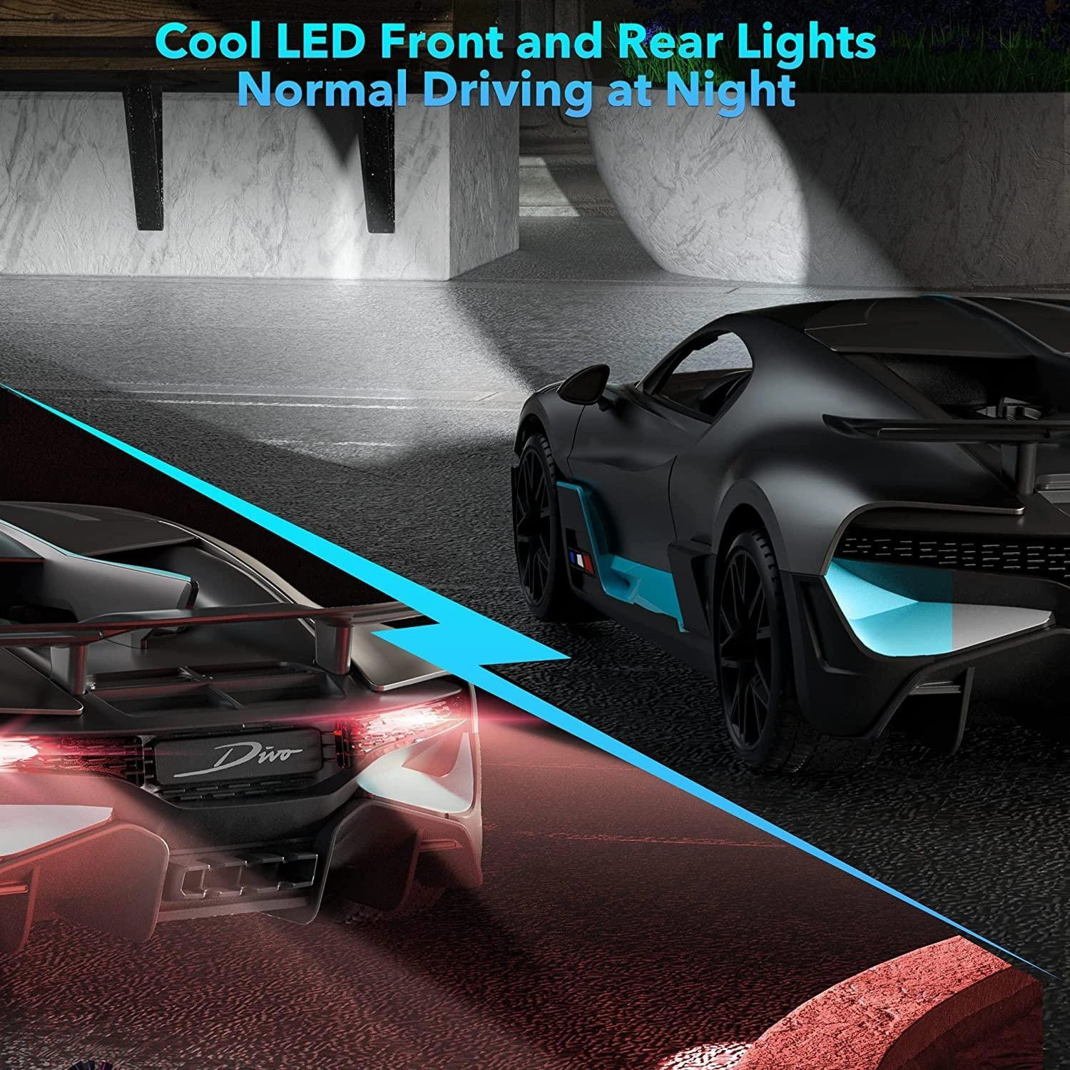 Bugatti Divo Remote Control Car With Lights 1:16 Scale - Assortment Growing minds