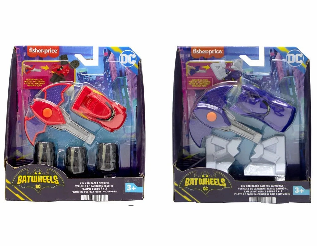 Moments of imagination Growing minds Fisher-Price Dc Batwheels Key Car Racer Bam The Batmobile
