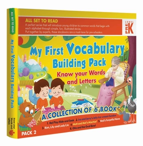 Designed for development My First Vocabulary Building Pack Prek: Know Your Words And Letters( A Collection Of 6 Books) Pack 2 (All Set To Read) [Paperback] Om Books Editorial Team
