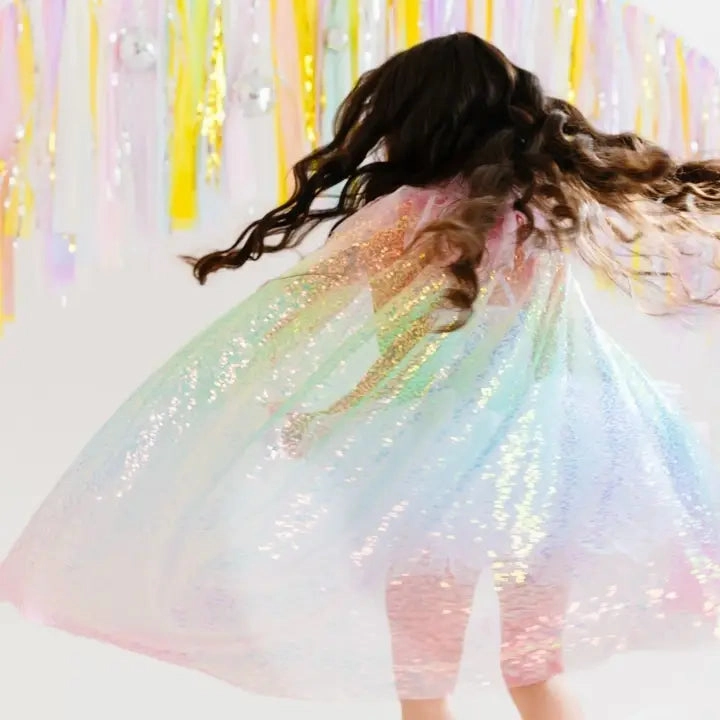 Imaginative play Rainbow Sequin Cape
