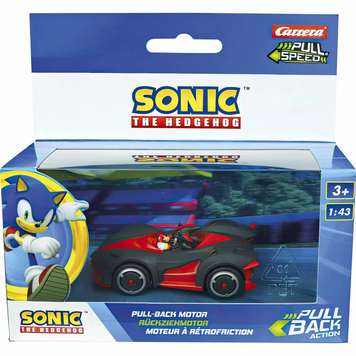 Creative time for curious minds Play & learn Sonic The Hedgehog Pull Speed Car - Assortment