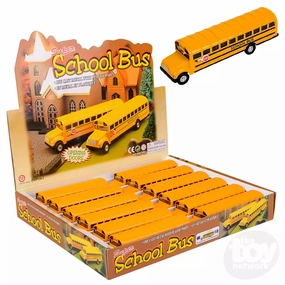 Fun-based learning Kid-centered learning 7" Die-Cast Pull Back School Bus