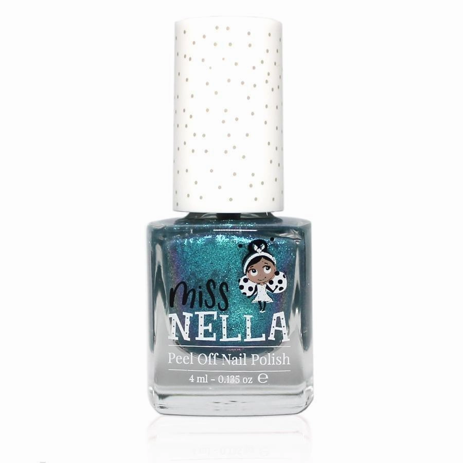 Hands-on discovery Miss Nella Blue The Candles Glitter 4Ml Peel Off Kids Nail Polish
